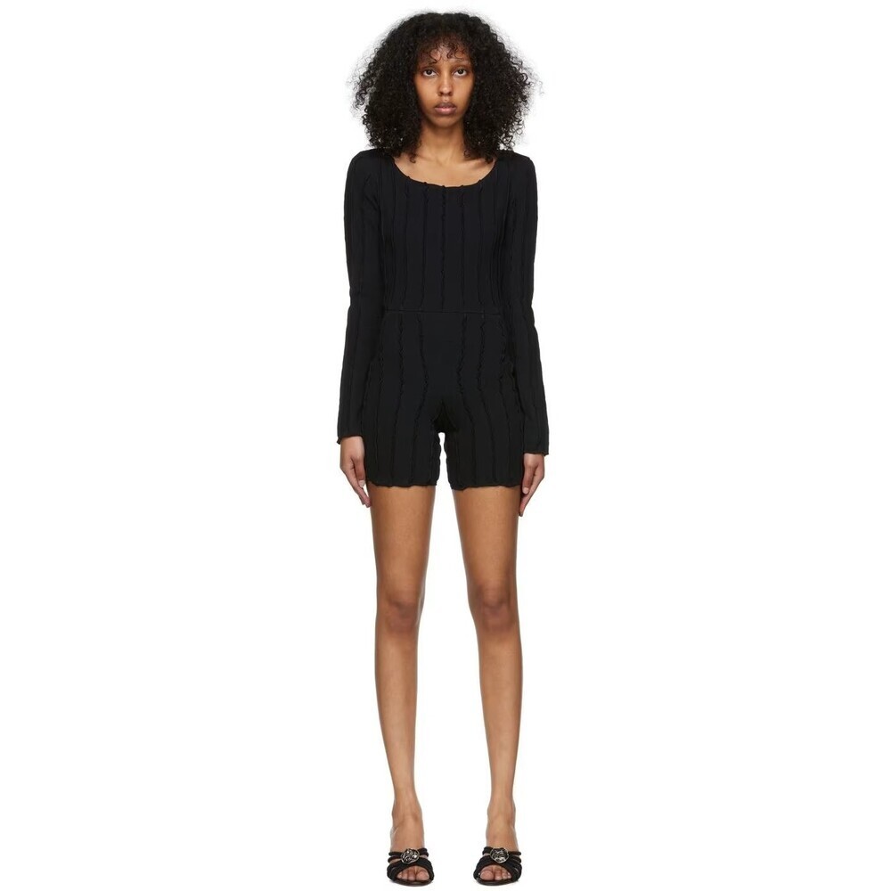 Helenamanzano Carmen Jumpsuit Size S Black SSENSE Exclusive $400